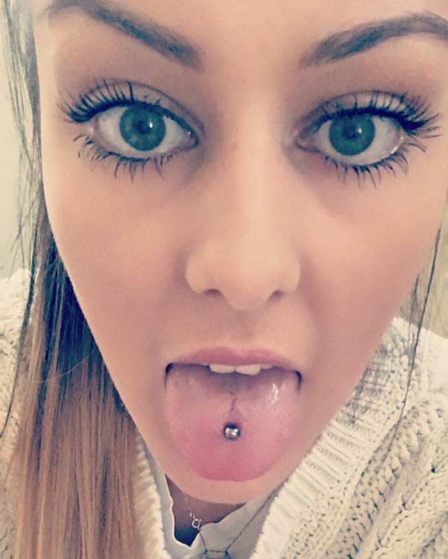 Tongue ring facial