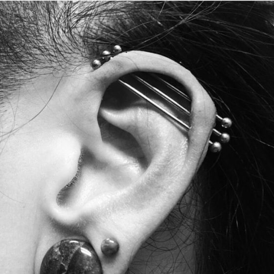 Industrial Piercing 55 Ideas Pain Level Healing Time Cost