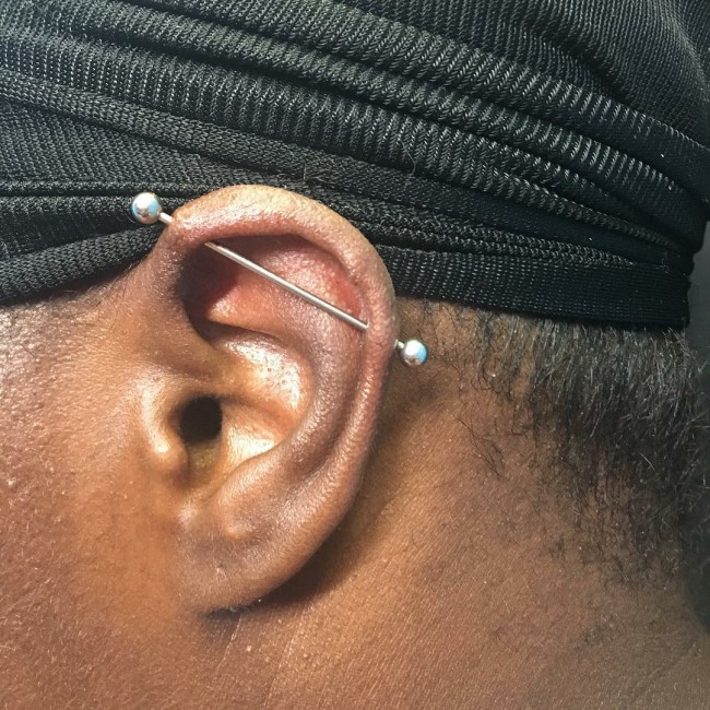 Industrial Piercing 55 Ideas Pain Level Healing Time Cost