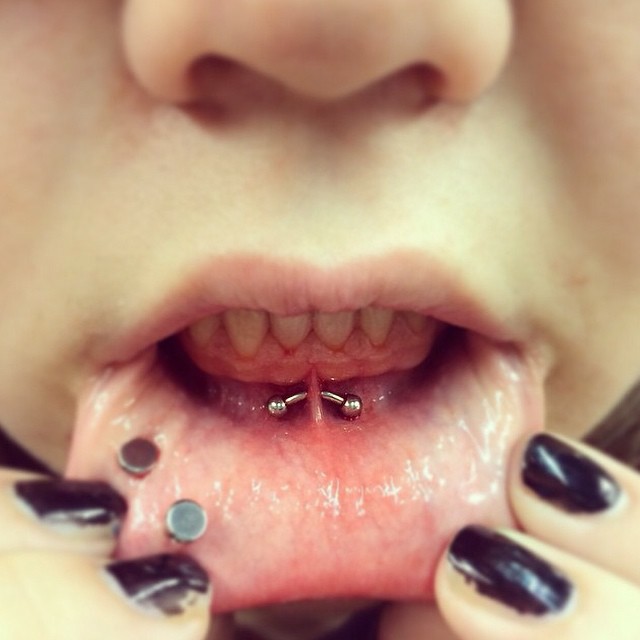 anti-smiley piercing curved barbell jewelry