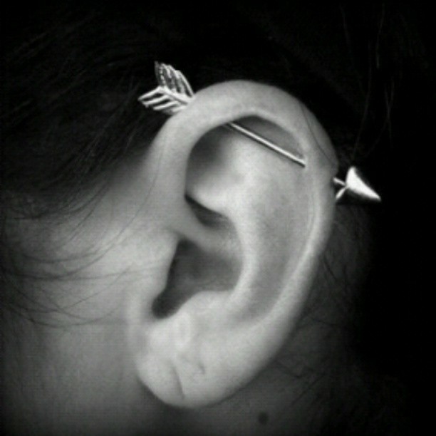 industrial ear piercing photo