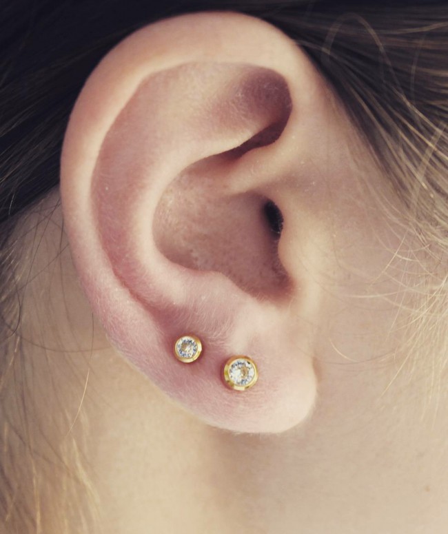 Ear Piercing Upper Lobe