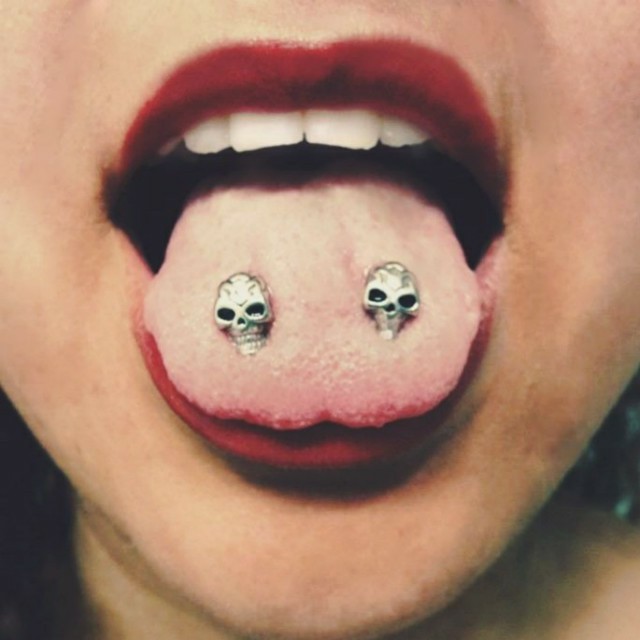 tongue piercings types