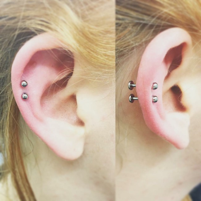 Double Helix Piercing 50 Ideas Pain Level Healing Time