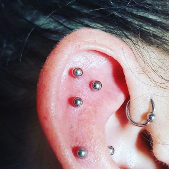 Helix Piercing [50 Ideas] Pain Level, Healing Time, Cost, Experience