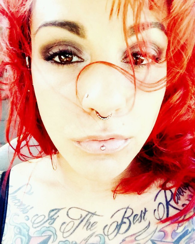 ashley piercing on thick lips