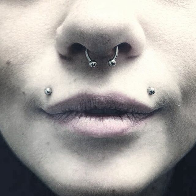 lip piercing angel bites